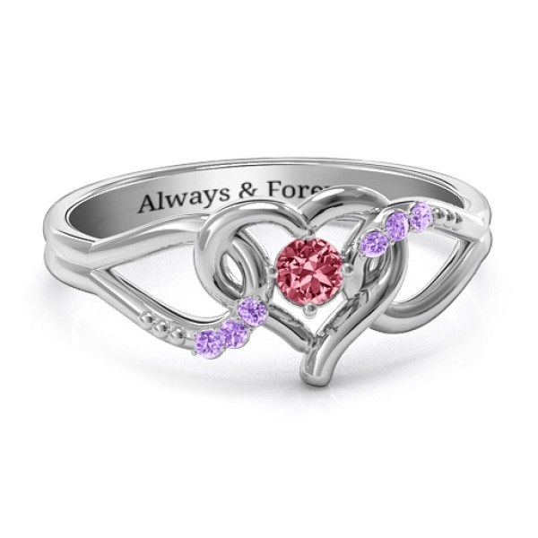You Have My Heart Ring with Accents - Handcrafted & Custom-Made