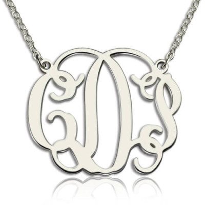 Personalised Taylor Swift Monogram Necklace Sterling Silver - Handcrafted & Custom-Made