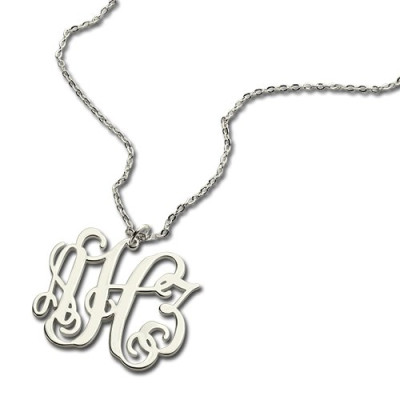 Personalised Taylor Swift Monogram Necklace Sterling Silver - Handcrafted & Custom-Made