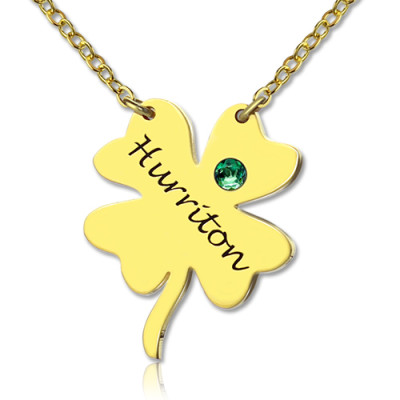 Good Luck Things - Clover Necklace 18ct Gold Plated - Handcrafted & Custom-Made