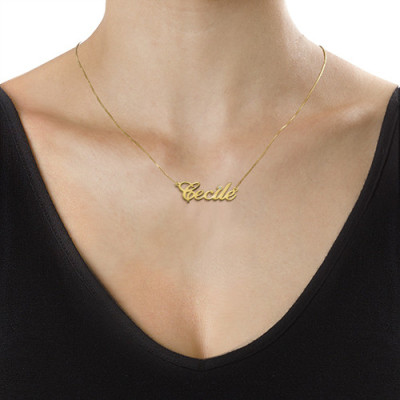 18ct Gold and Diamond Name Necklace - Handcrafted & Custom-Made
