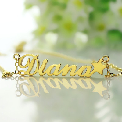 Custom Your Own Name Necklace "Carrie" - Handcrafted & Custom-Made