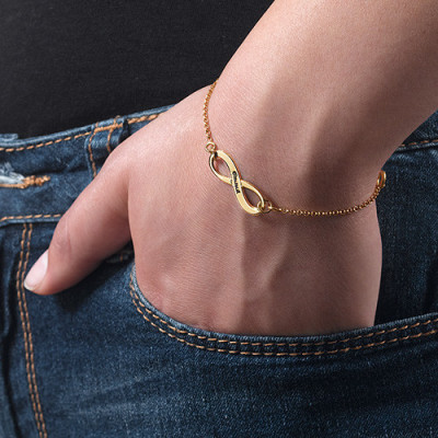 Men’s Gold, Silver & Crystal Infinity Name Anklet & Bracelets - Handcrafted & Custom-Made
