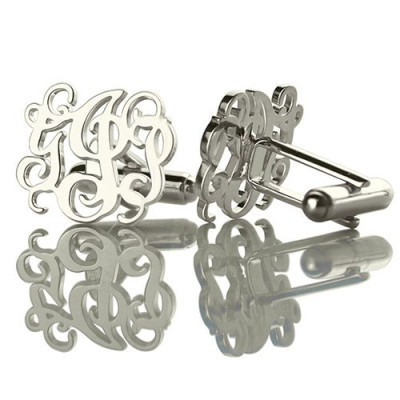 Personalised Cufflinks with Monogram Sterling Silver - Handcrafted & Custom-Made