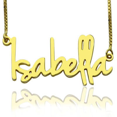 Small Name Necklace For Women in 18ct Gold Plated - Handcrafted & Custom-Made