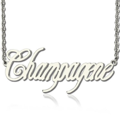Unique Name Necklace Sterling Silver - Handcrafted & Custom-Made