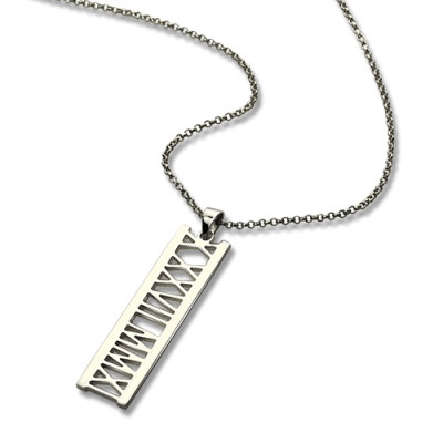 Special Date Necklace Sterling Silver - Handcrafted & Custom-Made