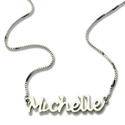 Handwriting Name Necklace Sterling Silver - Handcrafted & Custom-Made