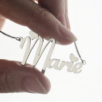 Personalised Cute Name Necklace Sterling Silver - Handcrafted & Custom-Made