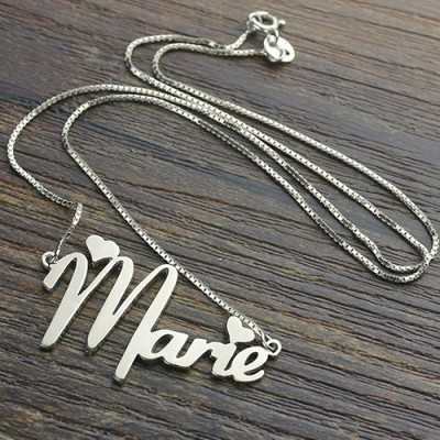 Personalised Cute Name Necklace Sterling Silver - Handcrafted & Custom-Made