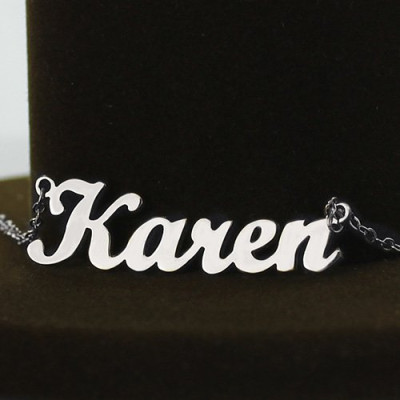 Personalised Script Name Necklace Sterling Silver - Handcrafted & Custom-Made