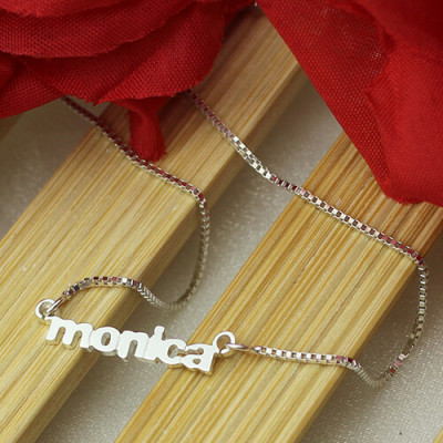 My Tiny Name Necklace Custom Sterling Silver - Handcrafted & Custom-Made