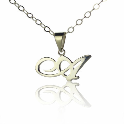 Sterling Silver Letter Necklace - Handcrafted & Custom-Made
