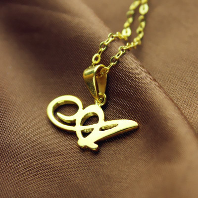 Personalised Letter Necklace 18ct Gold Plated - Handcrafted & Custom-Made