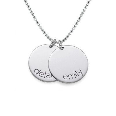 Engraved Kids Disc Necklace - Handcrafted & Custom-Made
