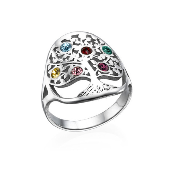 Family Tree Jewellery - Birthstone Ring  - Handcrafted & Custom-Made