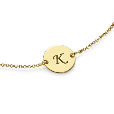 Gold Plated Initial Bracelet/Anklet - Handcrafted & Custom-Made