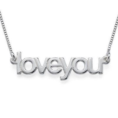 I Love You Necklace - Handcrafted & Custom-Made
