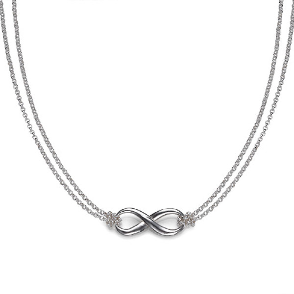 Silver Infinity Necklace - Handcrafted & Custom-Made
