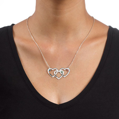 Intertwined Hearts Necklace - Handcrafted & Custom-Made