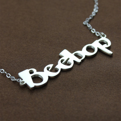 Personalised Letter Name Necklace Sterling Silver - Handcrafted & Custom-Made