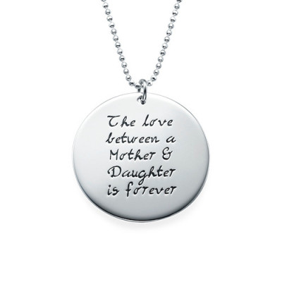 Mother Daughter Gift - Set of Three Engraved Necklaces - Handcrafted & Custom-Made