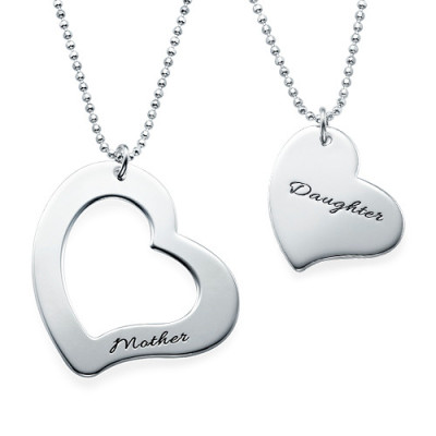 Mum is My Heart Mother Daughter Necklaces - Handcrafted & Custom-Made