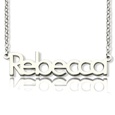 Make Your Own Name Necklace Sterling Silver - Handcrafted & Custom-Made