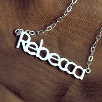 Make Your Own Name Necklace Sterling Silver - Handcrafted & Custom-Made