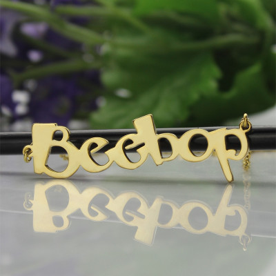 Create Your Own Name Necklace 18ct Gold Plated - Handcrafted & Custom-Made