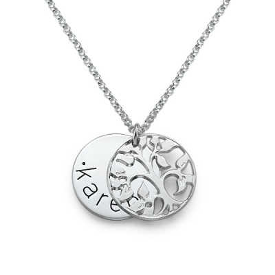 Personalised Family Necklace in Silver - Handcrafted & Custom-Made