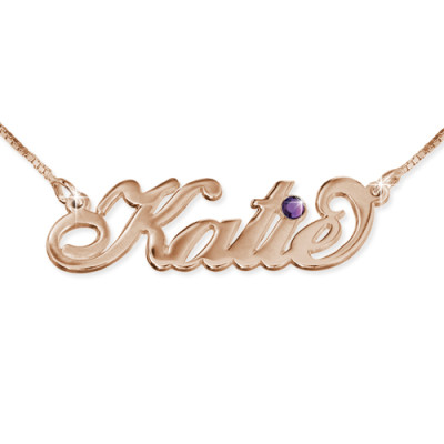 Rose Gold Plated Silver Swarovski Necklace - Handcrafted & Custom-Made