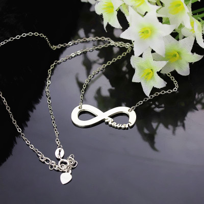 Sterling Silver Infinity Name Necklace - Handcrafted & Custom-Made