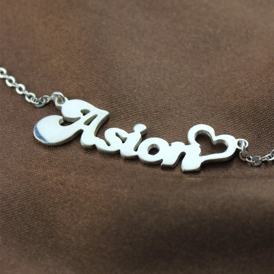 My Name Necklace Persnalized in Silver - Handcrafted & Custom-Made