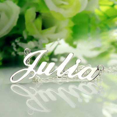 Personalised Classic Name Necklace in Silver - Handcrafted & Custom-Made