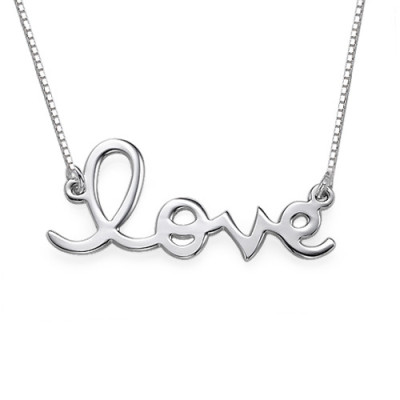 Love Necklace in Sterling Silver - Handcrafted & Custom-Made