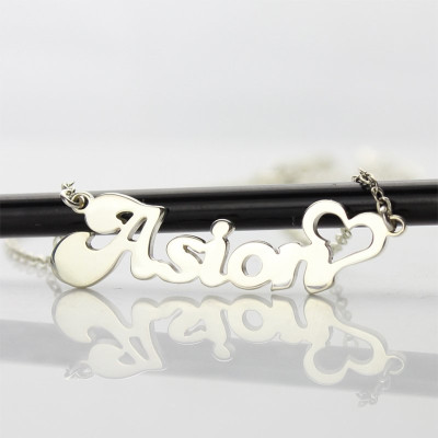 My Name Necklace Persnalized in Silver - Handcrafted & Custom-Made