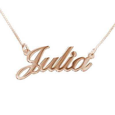 Small Personalised Classic Name Necklace In Silver/Gold/Rose Gold - Handcrafted & Custom-Made