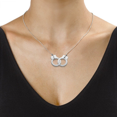 Sterling Silver Handcuff Necklace - Handcrafted & Custom-Made