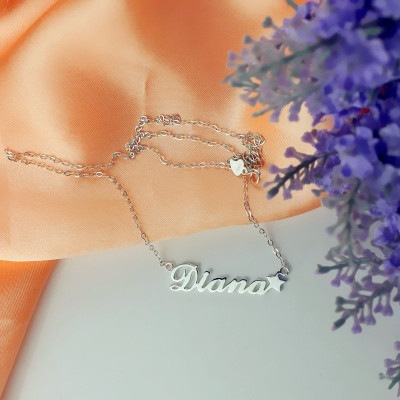Personalised Letter Necklace Name Necklace Sterling Silver - Handcrafted & Custom-Made