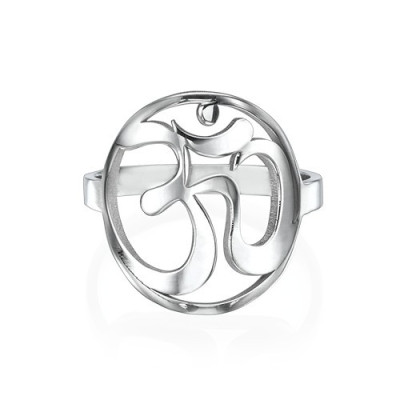 Sterling Silver Om Ring - Handcrafted & Custom-Made