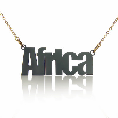 Acrylic Name Necklace Swis721 BIKCn BT Font Necklace - Handcrafted & Custom-Made