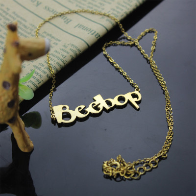 Create Your Own Name Necklace 18ct Gold Plated - Handcrafted & Custom-Made
