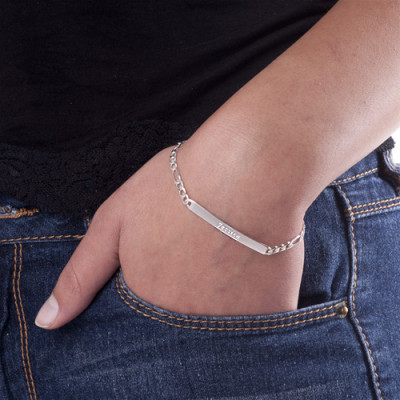 Women's ID Name Bracelet/Anklet - Handcrafted & Custom-Made