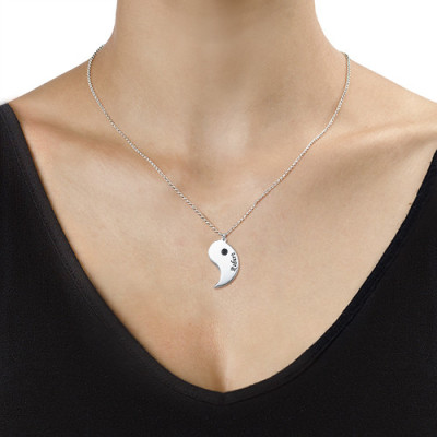 Yin Yang Necklace for Couples with Engraving - Handcrafted & Custom-Made