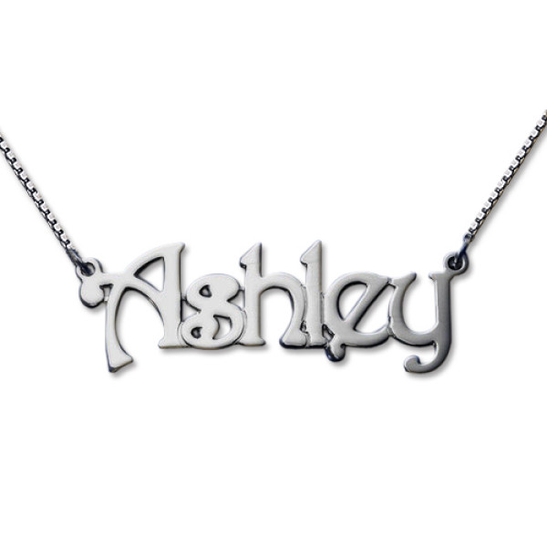 Harrington Style Sterling Silver Name Necklace - Handcrafted & Custom-Made
