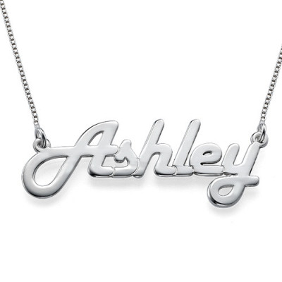 Stylish Silver Name Necklace - Handcrafted & Custom-Made