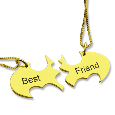 Personalised Puzzle Friend Name Necklace 18ct Gold Plated - Handcrafted & Custom-Made