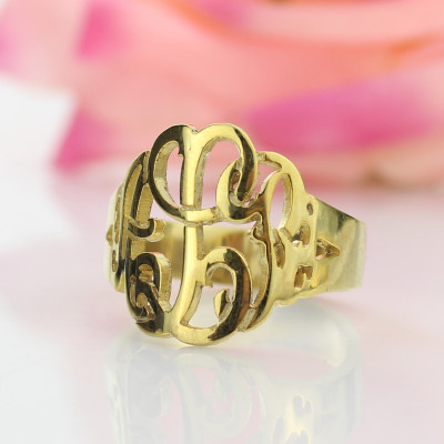 Personalised Hand Drawing Monogrammed Ring Gifts - Handcrafted & Custom-Made