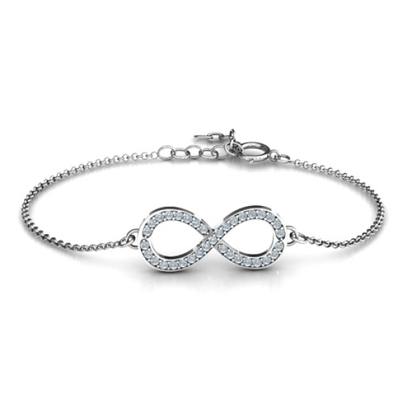 Personalised Accented Infinity Bracelet - Handcrafted & Custom-Made